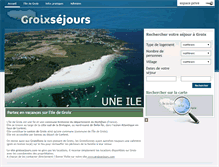 Tablet Screenshot of groixsejours.com
